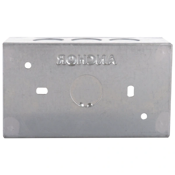 Anchor ANCHOR 21791 Metal GI Box Roma 4 Module, Silver, Standard - 4 M, Silver, NA